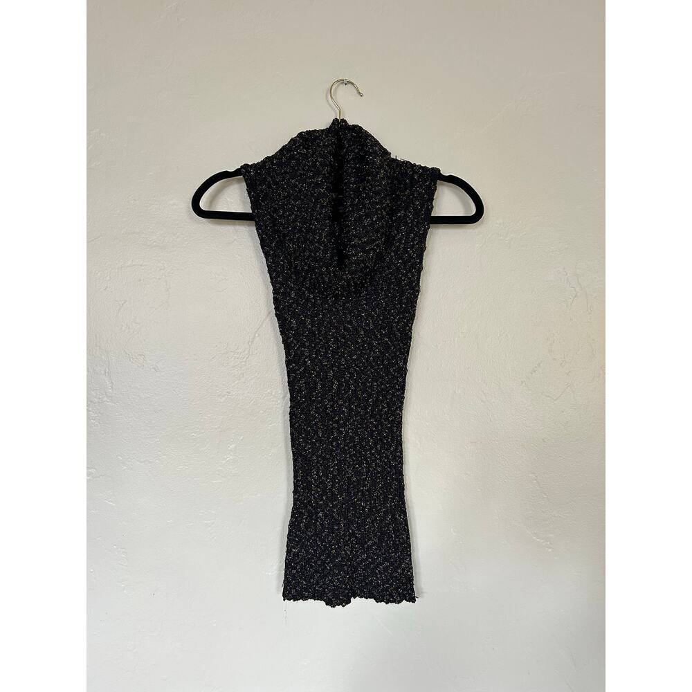 Inc Cowl Neck Glittery Cable Knit Top - Picture 3 of 4